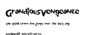 GrandiousVengeance.ttf字體轉換器圖片