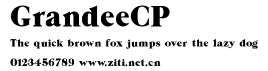 GrandeeCP.otf字體轉換器圖片