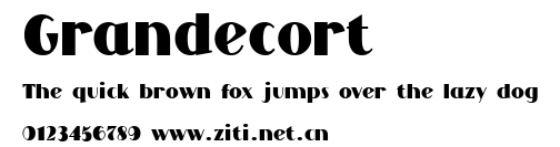 Grandecort.ttf字體轉換器圖片