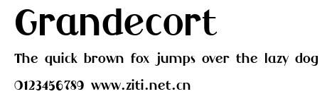 Grandecort.ttf字體轉換器圖片