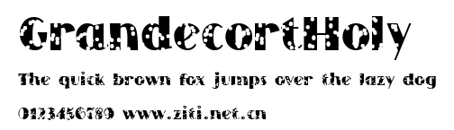 GrandecortHoly.ttf字體轉換器圖片