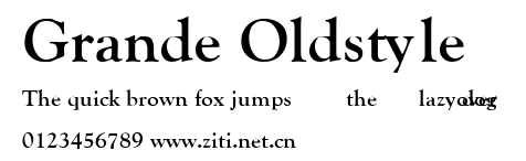 Grande Oldstyle.ttf字體轉換器圖片