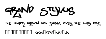 Grand Stylus.ttf字體轉換器圖片