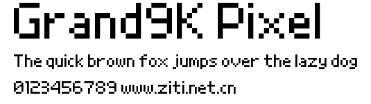 Grand9K Pixel.ttf字體轉換器圖片