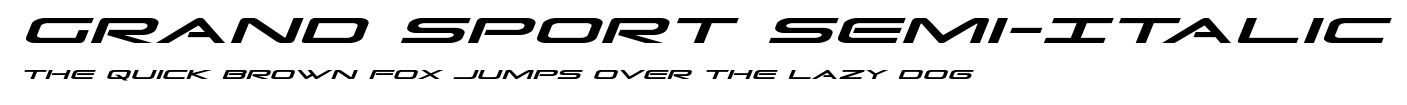 Grand Sport Semi-Italic.ttf字體轉換器圖片