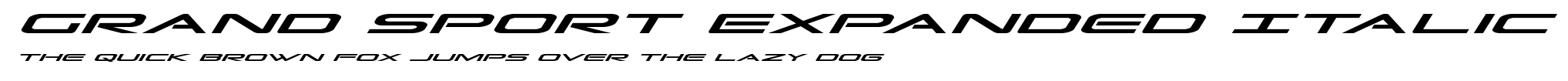 Grand Sport Expanded Italic.ttf字體轉換器圖片