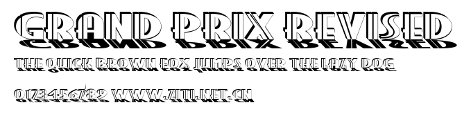 Grand Prix Revised.ttf字體轉換器圖片
