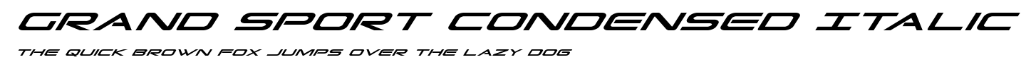Grand Sport Condensed Italic.ttf字體轉換器圖片