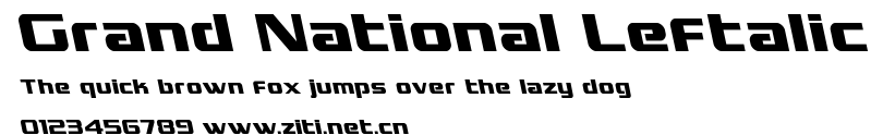 Grand National Leftalic.ttf字體轉換器圖片