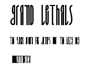 Grand Lethals.ttf字體轉換器圖片