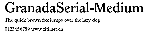 GranadaSerial-Medium.ttf字體轉換器圖片