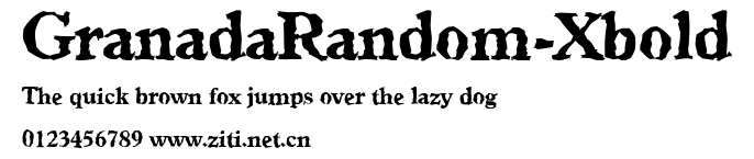 GranadaRandom-Xbold.ttf字體轉換器圖片