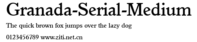 Granada-Serial-Medium.ttf字體轉換器圖片