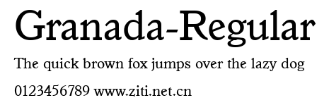 Granada-Regular.ttf字體轉換器圖片