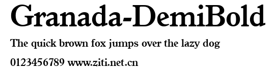 Granada-DemiBold.ttf字體轉換器圖片