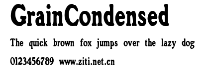 GrainCondensed.ttf字體轉換器圖片