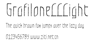 GrafiloneLLLight.ttf字體轉換器圖片
