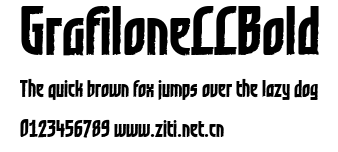 GrafiloneLLBold.ttf字體轉換器圖片