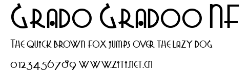 Grado Gradoo NF.ttf字體轉換器圖片