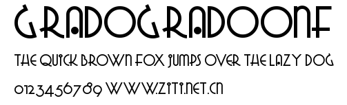 GradoGradooNF.ttf字體轉換器圖片