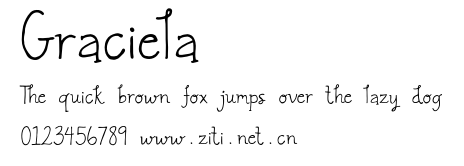 Graciela.otf字體轉換器圖片