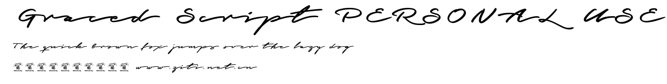 Graced Script PERSONAL USE.ttf字體轉換器圖片