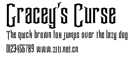 Gracey's Curse.ttf字體轉換器圖片