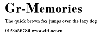 Gr-Memories.ttf字體轉換器圖片