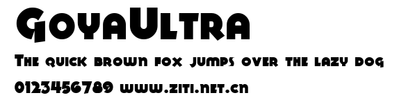 GoyaUltra.ttf字體轉換器圖片
