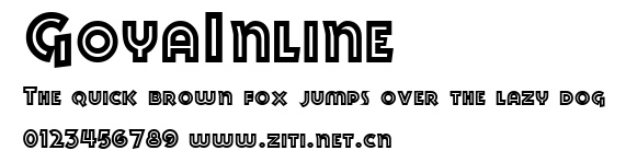 GoyaInline.ttf字體轉換器圖片