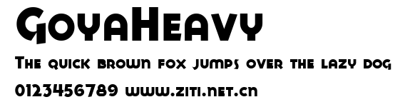 GoyaHeavy.ttf字體轉換器圖片