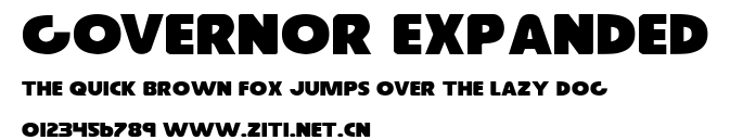 Governor Expanded.ttf字體轉換器圖片