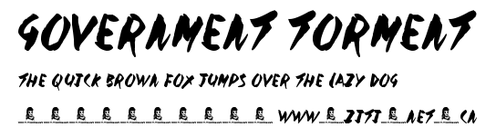 Government Torment.otf字體轉換器圖片