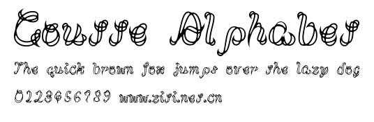 Goutte Alphabet.ttf字體轉換器圖片
