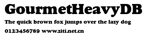 GourmetHeavyDB.ttf字體轉換器圖片