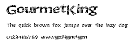 GourmetKing.ttf字體轉換器圖片