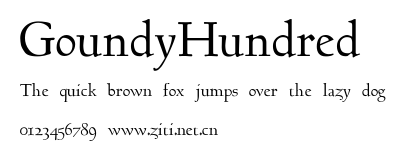 GoundyHundred.ttf字體轉換器圖片