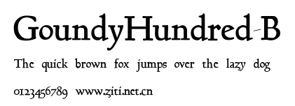 GoundyHundred-B.ttf字體轉換器圖片