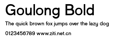 Goulong Bold.ttf字體轉換器圖片