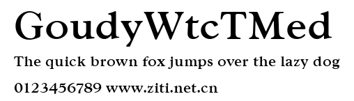 GoudyWtcTMed.ttf字體轉換器圖片