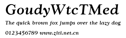 GoudyWtcTMed.ttf字體轉換器圖片