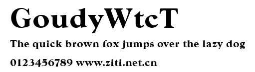 GoudyWtcT.ttf字體轉換器圖片