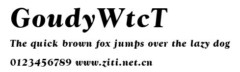 GoudyWtcT.ttf字體轉換器圖片
