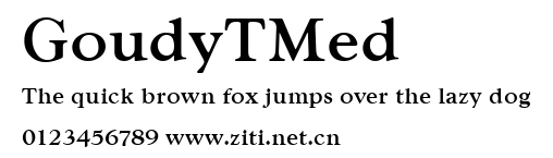 GoudyTMed.ttf字體轉換器圖片