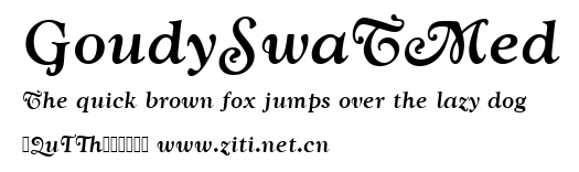 GoudySwaTMed.ttf字體轉換器圖片