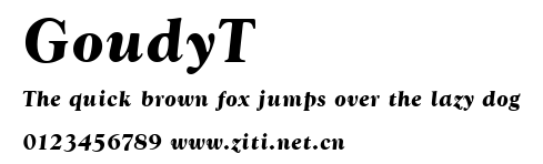 GoudyT.ttf字體轉換器圖片