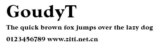 GoudyT.ttf字體轉換器圖片