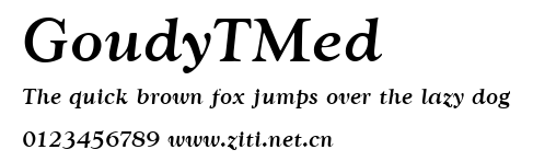 GoudyTMed.ttf字體轉換器圖片