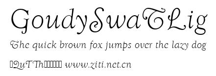 GoudySwaTLig.ttf字體轉換器圖片