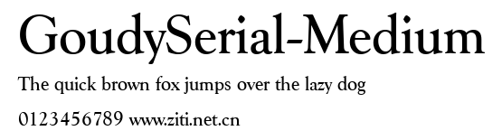 GoudySerial-Medium.ttf字體轉換器圖片